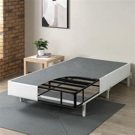 half fold steel box spring full|ZINUS No Assembly Metal Box Spring, 9 Inch White .